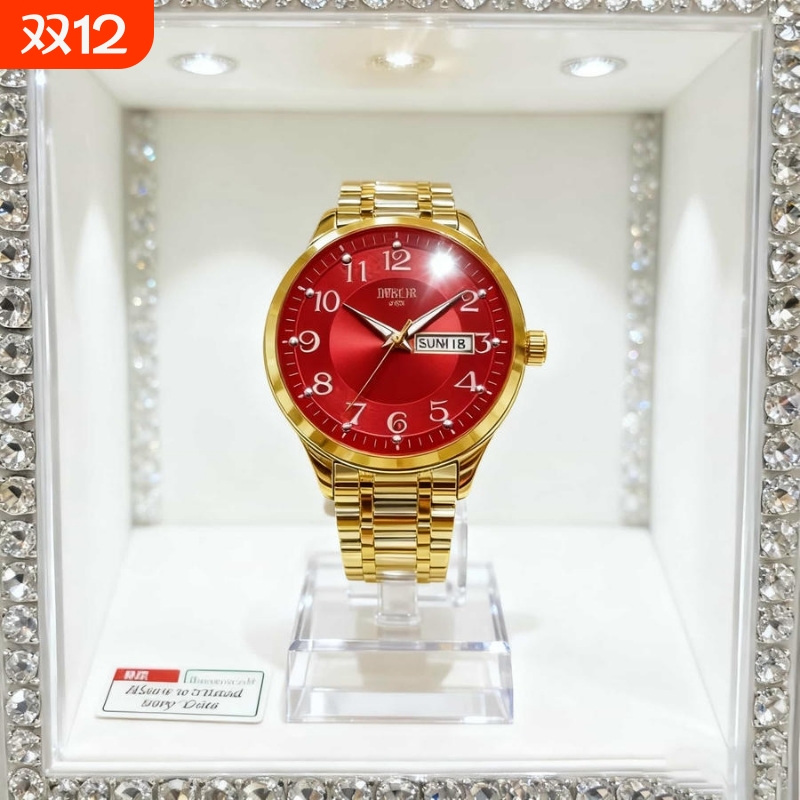 瑞士同款青少年初高中学生手表男款简约潮流全自动机械防水石英表