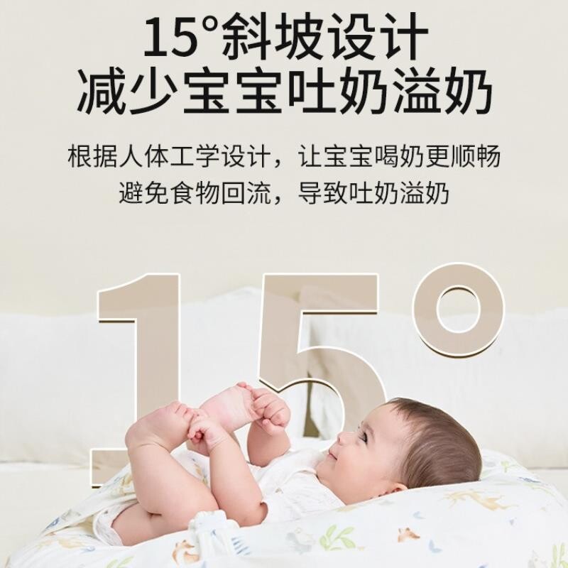 跨境外贸哺乳枕月子斜坡防吐奶枕喂奶枕床中床睡垫