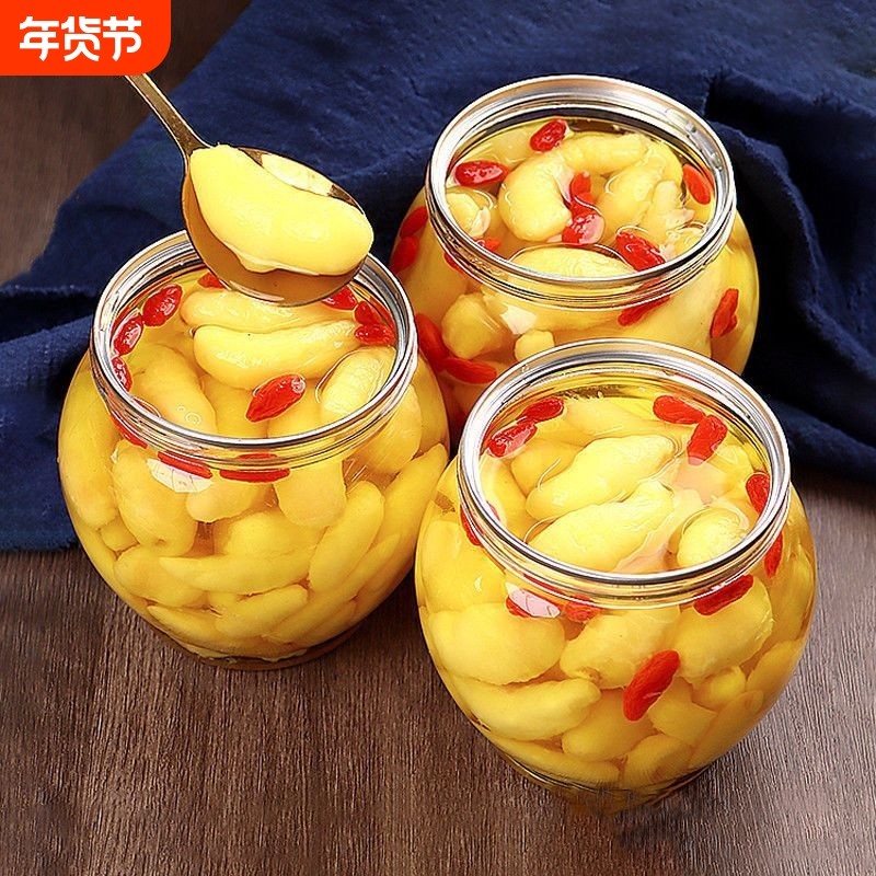 枸杞姜芽山东特产姜嫩姜姜芽泡椒生姜姜片泡菜瓶装下饭菜咸菜腌制