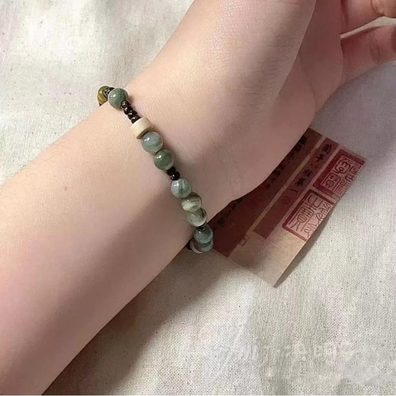 女士男女中国风渐变串珠复古原创项链设计感闺蜜手饰气质配链琉璃