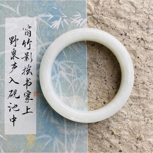 收藏级天然新疆羊脂白玉手镯正装老料和田玉镯子女送证书平安手镯