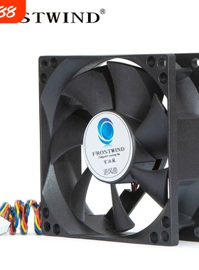 8cm机箱风扇4针线pwm温控调速台式机电脑cpu风扇8025静音散热
