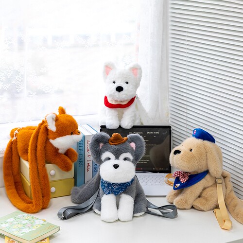 可爱西高地小狗公仔毛绒玩具