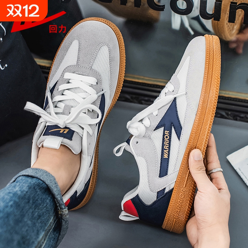 回力男鞋低帮透气帆布鞋一脚蹬平底板鞋德训鞋
