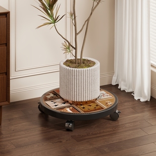 花盆托架客厅落地可移动花架子庭院多肉阳台绿植花架万向轮置物架