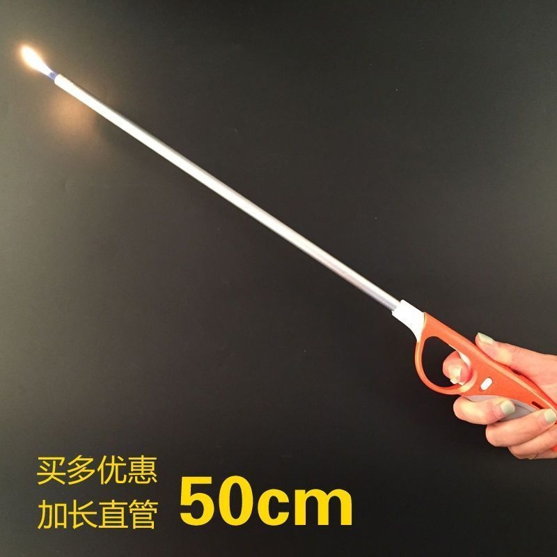 点火枪电子点火器煤气灶天然燃气防风厨房加长手柄长嘴打火机明火