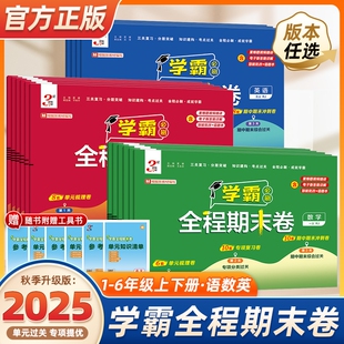 2025秋小学学霸全程期末必刷卷一二三四五六年级上下册语文数学英语人教北师江苏教版 期末提优大试卷测试卷全程练习期末冲刺100分