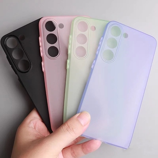 适用三星GalaxyS25Ultra手机壳超薄硅胶软壳oppofindx8pro保护壳s24p手机壳时尚 简约半透明保护套磨砂防指纹