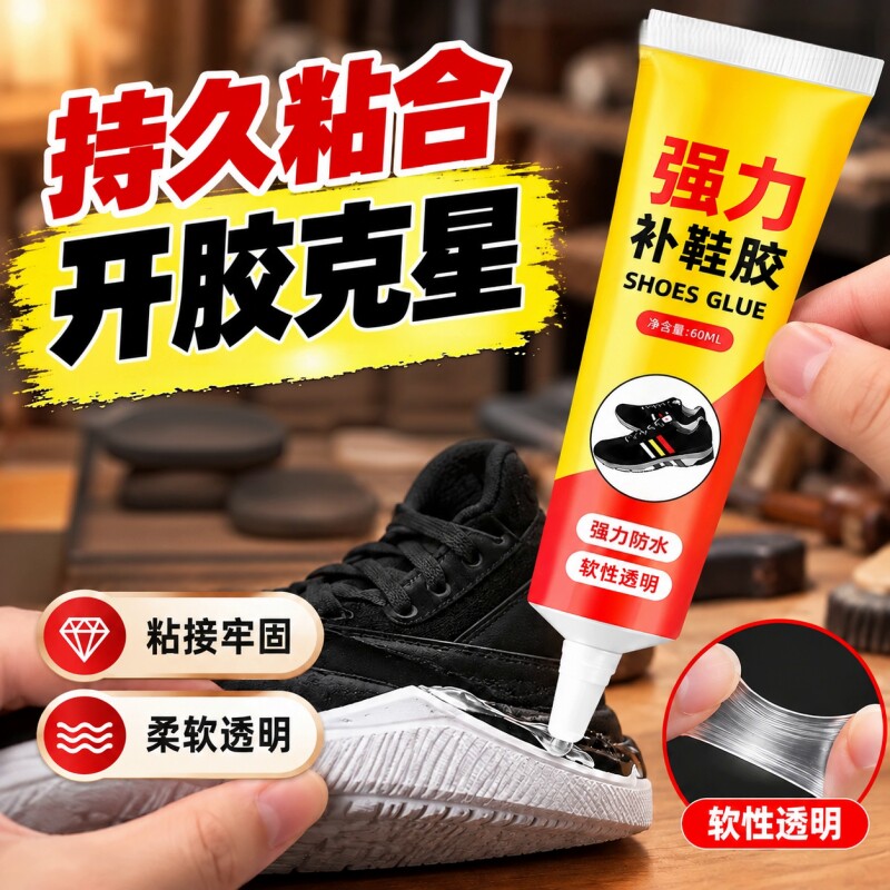 强力补鞋胶修鞋匠专用修鞋用胶高粘性软性胶水防水皮鞋运动鞋脱胶
