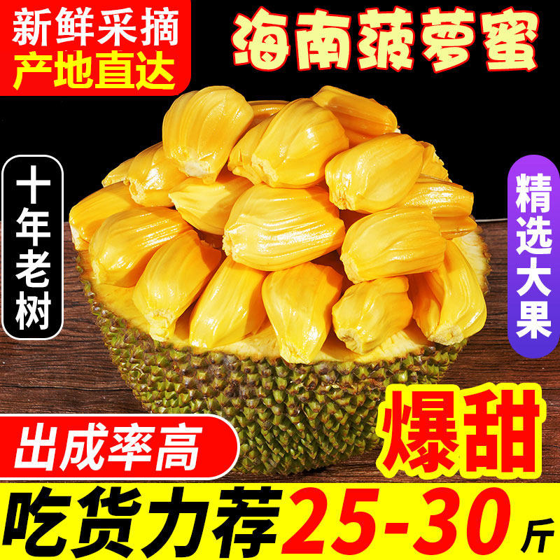 黄肉菠萝蜜海南产地直发35-40斤热带新鲜水果新鲜应季水果整箱邮