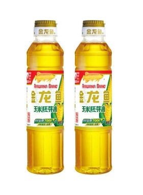 金龙鱼玉米胚芽油400ml*2瓶装烘焙蛋糕家用烹饪食用油白色优质
