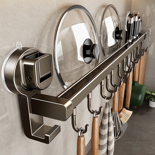 楠灿吸盘厨房置物架挂钩挂杆收纳