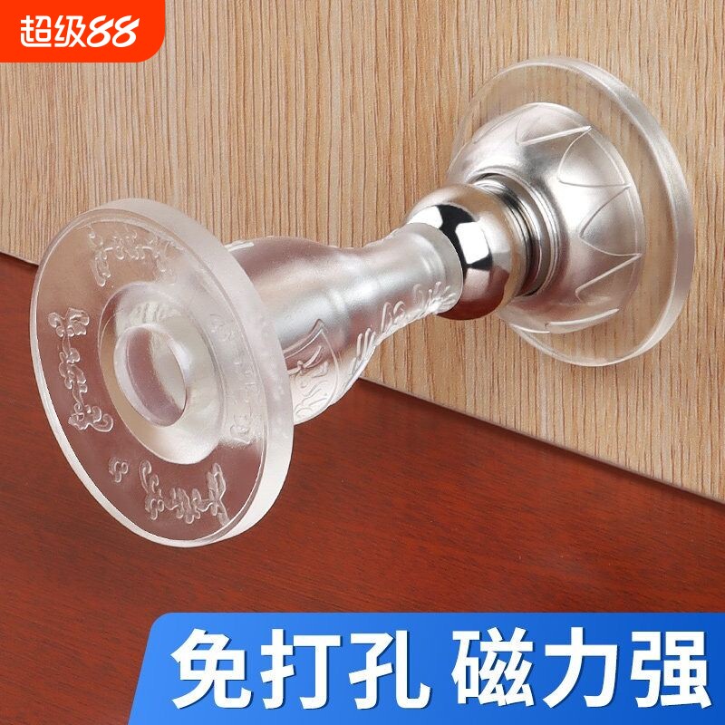 进口品质硅胶防撞免打孔门吸图片