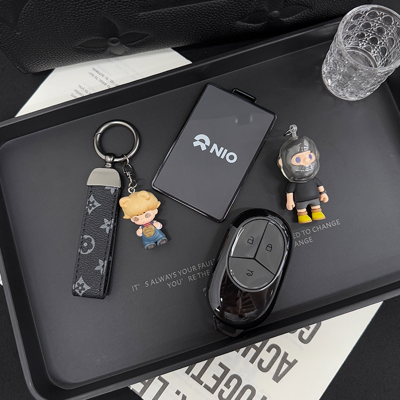 全新黑灰撞色-蔚来专用车钥匙套