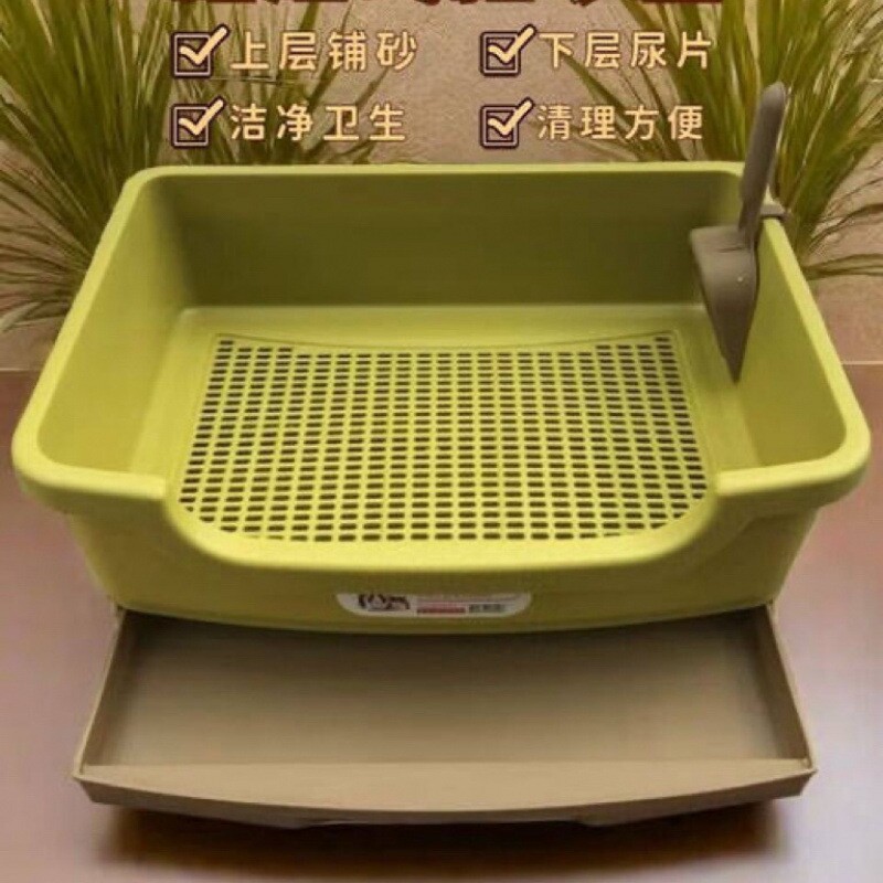 半封闭式抽屉式猫砂盆双层松木猫沙盆防臭猫咪用品10斤内猫咪厕所