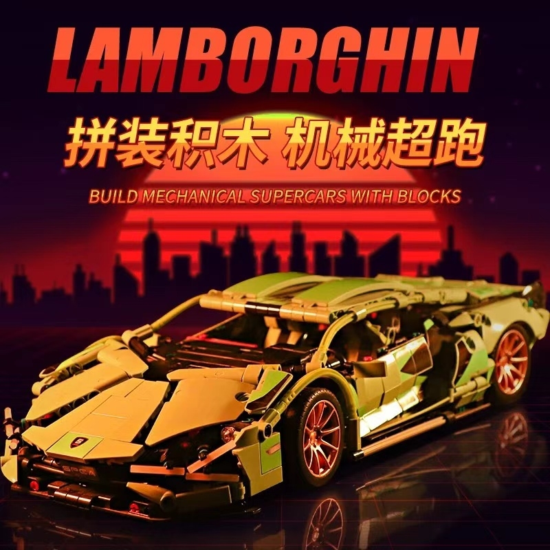 【厂家直销】积木车模