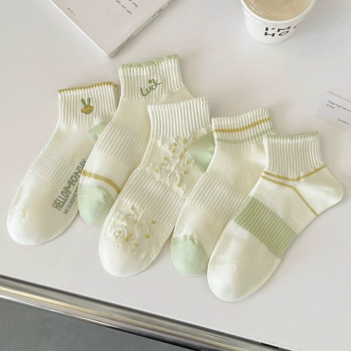 5双装起多规格 学院风袜子女短袜运动潮袜ins