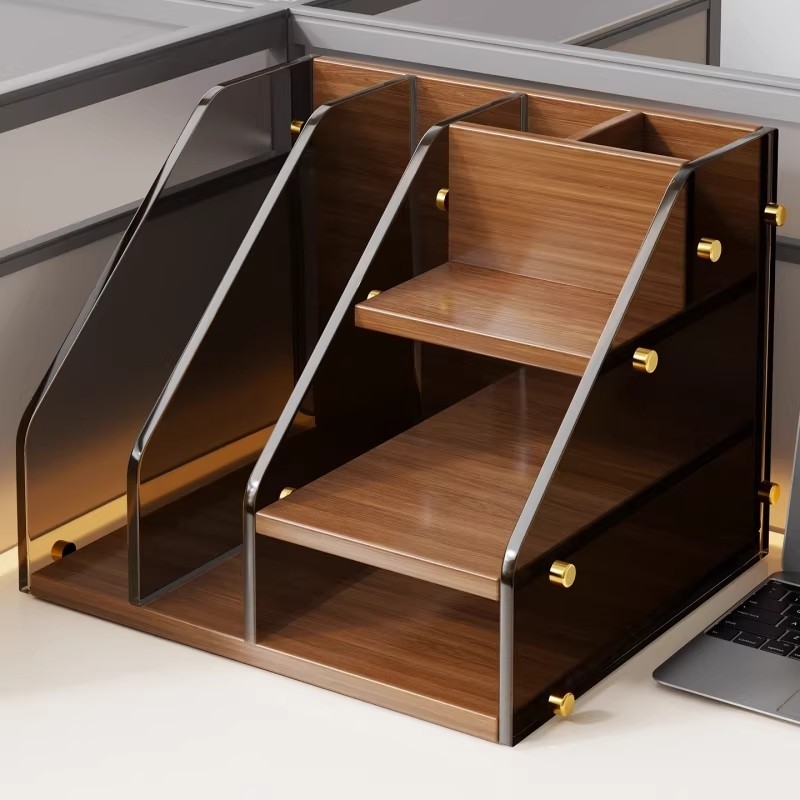 办公桌面置物架文件收纳架工位办公用品储物筐A4文件夹整理架笔筒,收纳整理,桌面收纳盒,淘宝优惠券,粉丝福利购,淘宝优惠卷