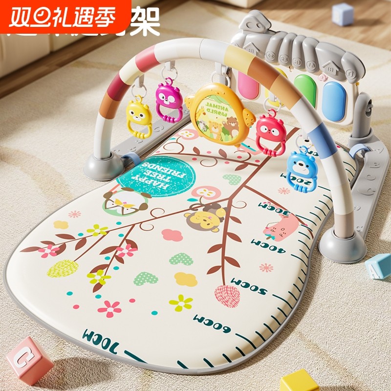 婴儿脚踏钢琴健身架0一1岁3个月益智早教新生儿宝宝玩具音乐乐器