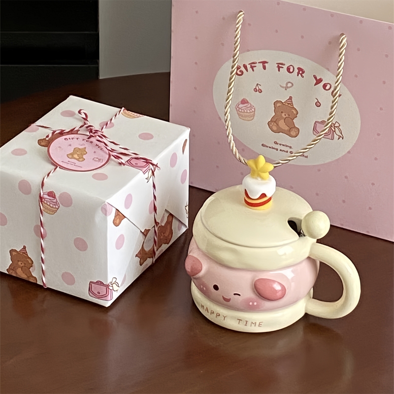 马克杯女水杯杯子礼盒陶瓷杯开学伴手礼生日礼物女生教师节礼物