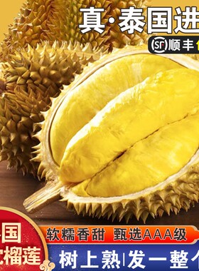 泰国进口金枕榴莲新鲜水果带壳鲜果香甜当季水果之王树熟黄金农场
