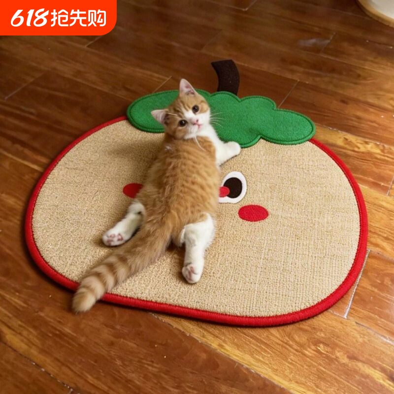 宠物冰垫藤编凉席猫咪狗狗凉垫夏天降温神器卡通睡觉垫子猫窝狗窝