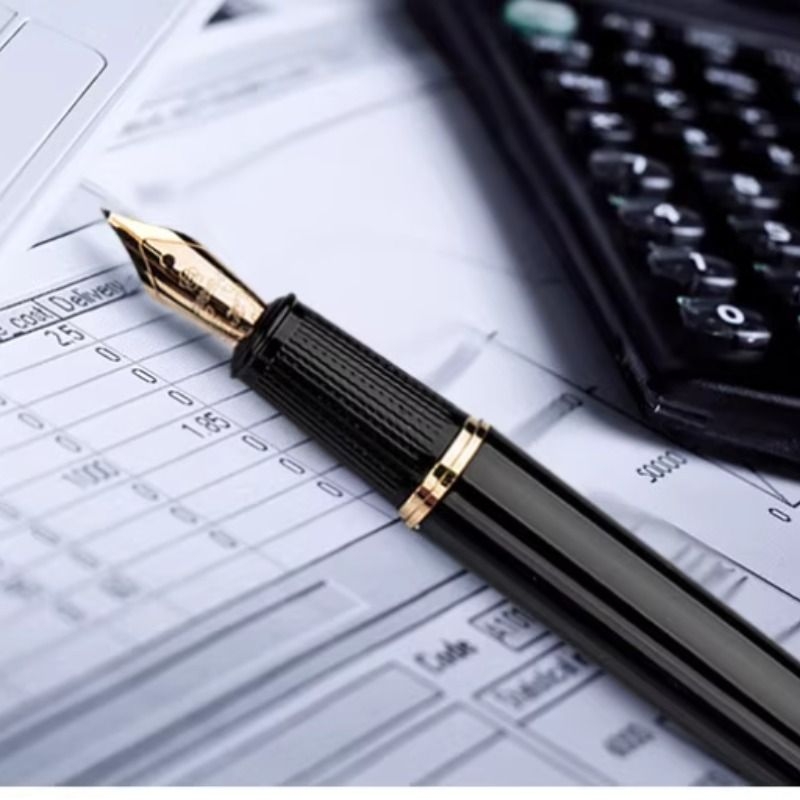 英雄钢笔9018经典高档送礼生日礼物成人商务办公明尖练字书法钢笔书写美工笔刻字签字笔