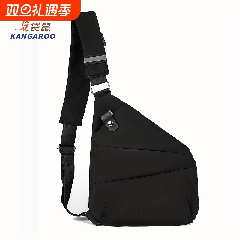 KANGAROO/袋鼠防水户外胸包大容量包包斜挎包休闲单肩男背包
