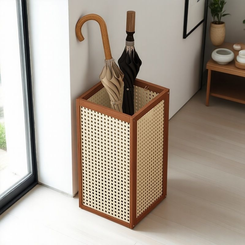 雨伞架家用门口收纳架落地式雨伞桶置物架玄关入户伞架置物架子