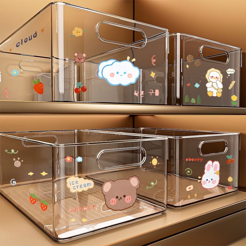 透明亚克力杂物收纳筐厨房客厅