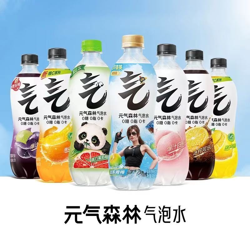 元气森林气泡水480ml夏黑青竹