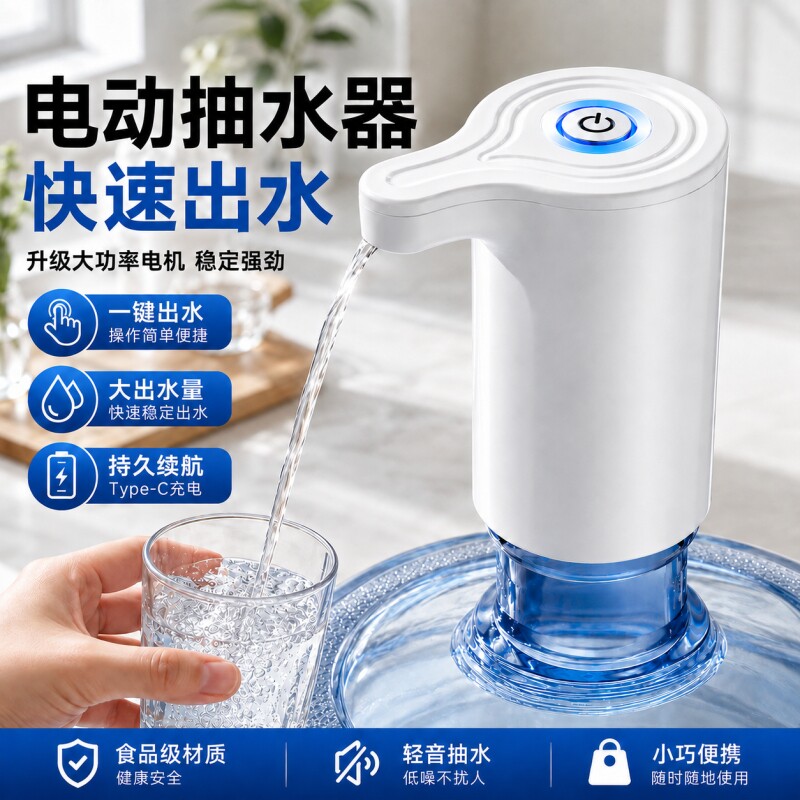 抽水器桶装水自动上水器水泵取纯净水压水器吸水电动全自动大桶