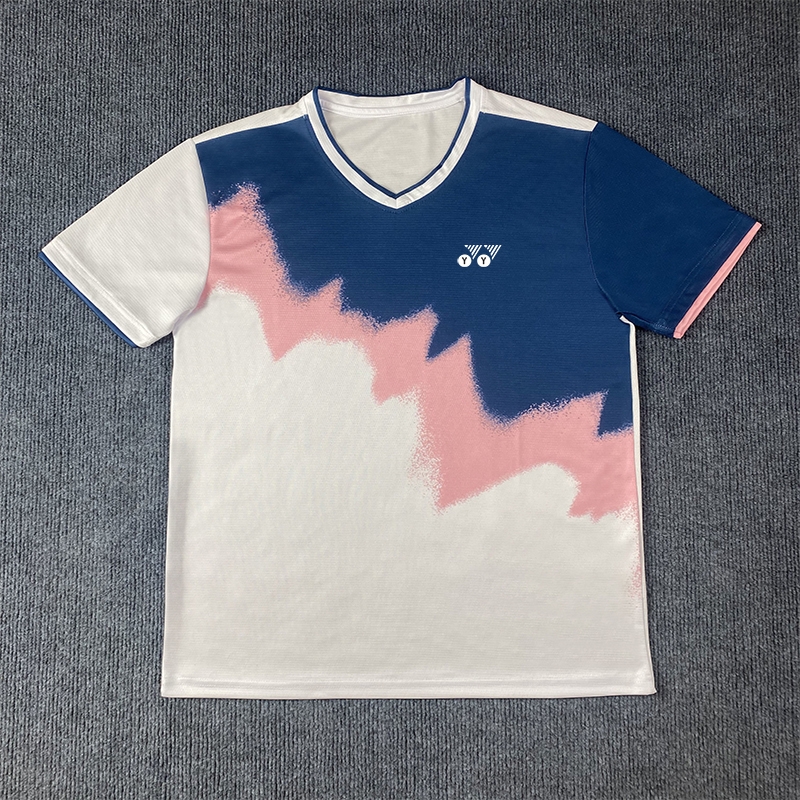 2025新款yy羽毛球服比赛透气男女款运动队服套装儿童训练上衣速干