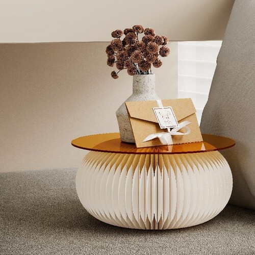 台面圆形展示台可折叠小摆台桌面摆放装饰拍摄陈列架小展架办公室