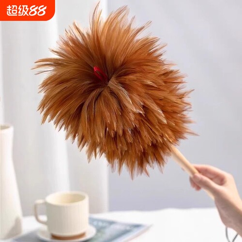 鸡毛掸子鸡毛促销加厚不掉家用家用车除尘清洁扫灰伸缩车用神器