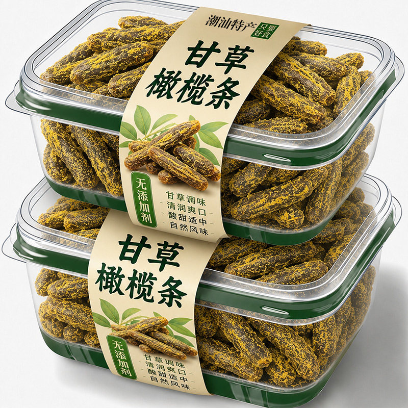 央妈推荐甘草橄榄条广东潮汕特产图片