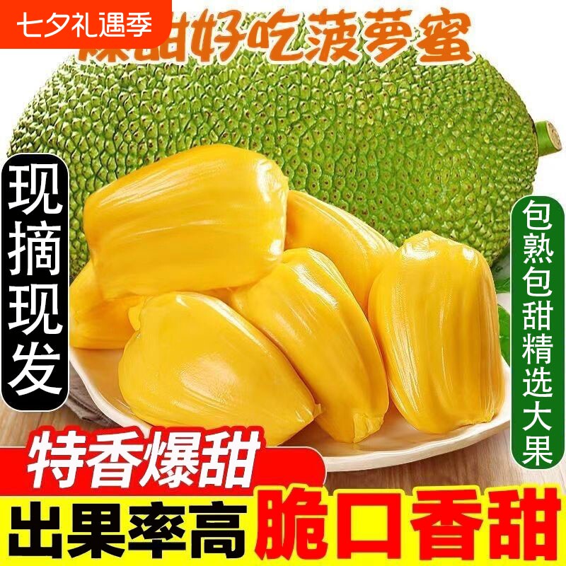 当季海南黄肉菠萝蜜新鲜现摘一整个干苞木菠萝特产热带水果假榴莲