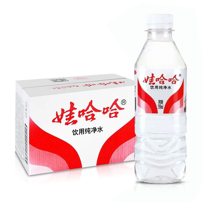 娃哈哈纯净水饮用水350ml*24瓶整箱非矿泉水小瓶水便携特批价