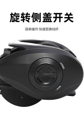 比灵斯CC80金属泛用鱼线轮水滴轮远投防炸线路亚轮海竿双摇臂渔轮
