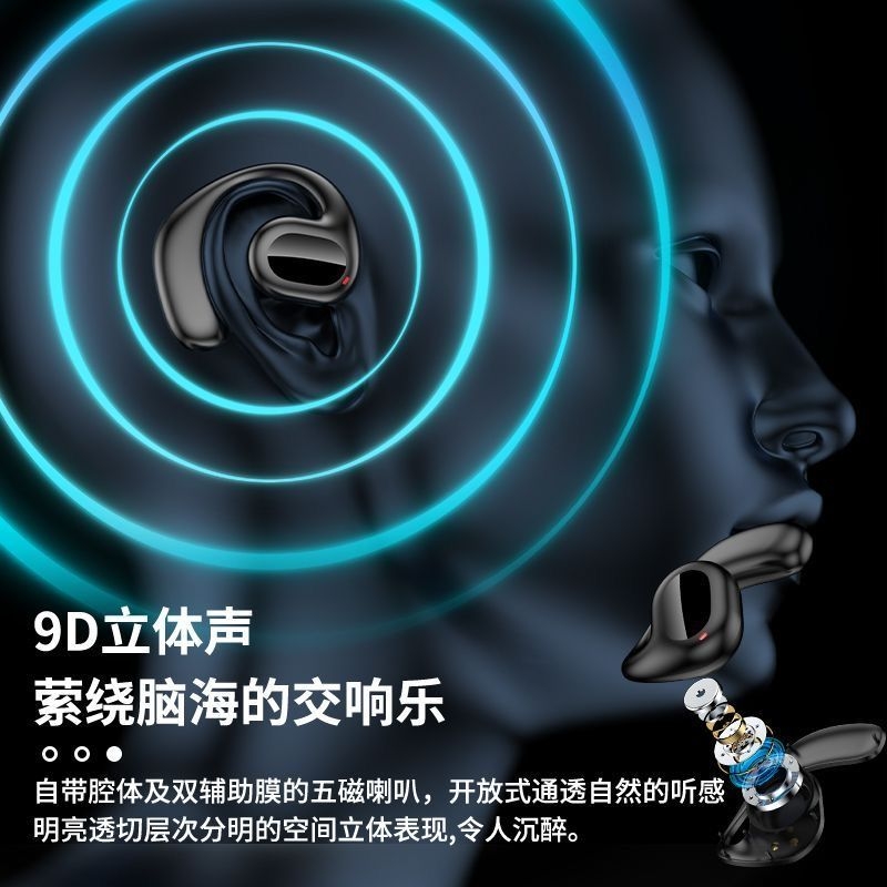 柏林之声2025年新款蓝牙耳机不入耳开放挂耳式运动超长续航大电量