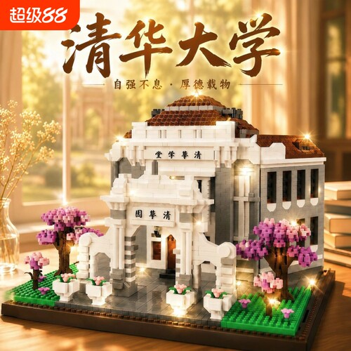 【高颜值】名校大学积木模型拼装