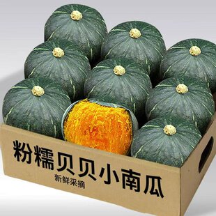 贝贝南瓜正宗粉糯新鲜板栗味小南瓜栗面老瓜婴儿孕妇粉糯整箱