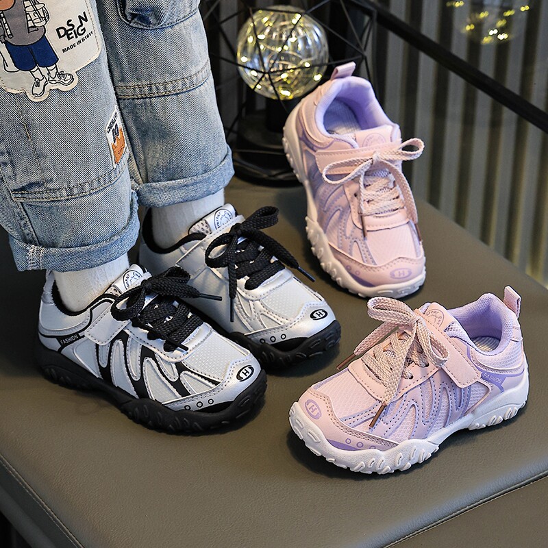 小黄鸭童鞋男童阿甘鞋2026春夏新款网面透气女孩中大童儿童运动鞋