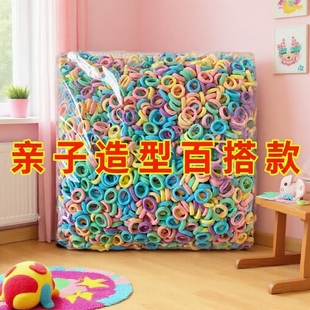 过年儿童发绳毛巾圈皮筋高弹力女童头绳宝宝发圈小女孩橡皮筋发饰