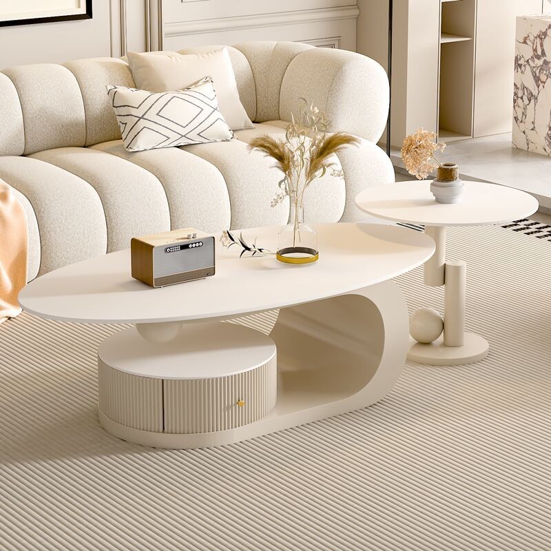 d茶几家用客厅轻奢现代简约客厅茶水桌2024新款网红电视柜茶几组