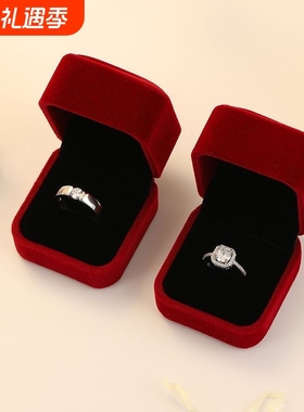 仿真假钻戒一对情侣结婚对戒活口可调节戒指求礼仪式用道具钻石