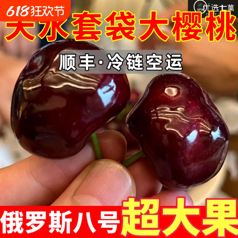 顺丰】天水当季套袋车厘子樱桃俄罗斯八号樱桃自家孕妇俄八树上熟