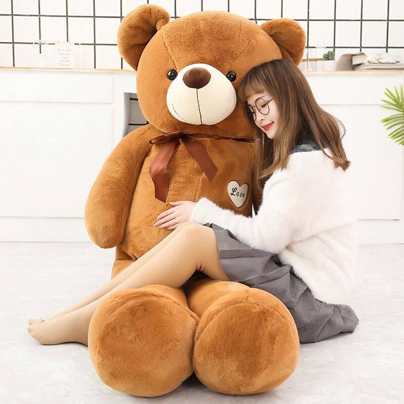 초대형 곰 인형 초대형 플러시 장난감 테디 팬더 헝겊 인형 포옹 곰 소녀 1.8 인형 생일
