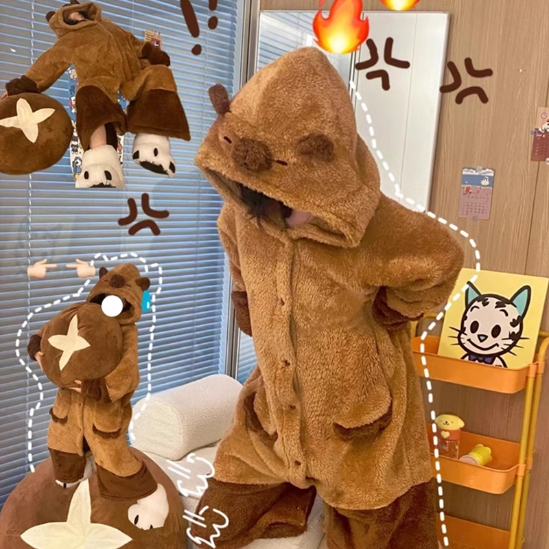 睡衣男女款秋冬季珊瑚绒