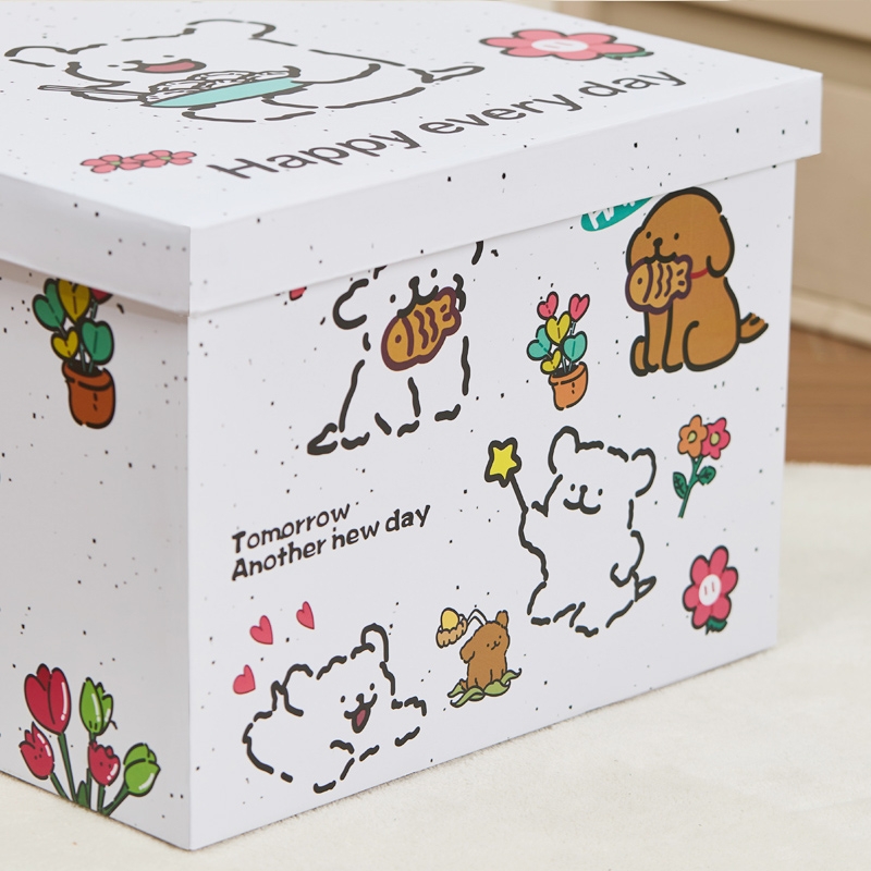 卡通小狗超大号礼物盒空盒子生日箱子包装盒仪式感礼品盒送男女生